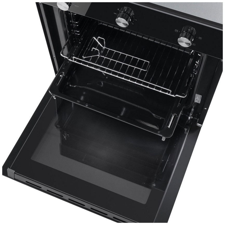 Газовый духовой шкаф Maunfeld EOGC604B 59 см, 60 л гриль конвекция, черный фото 5