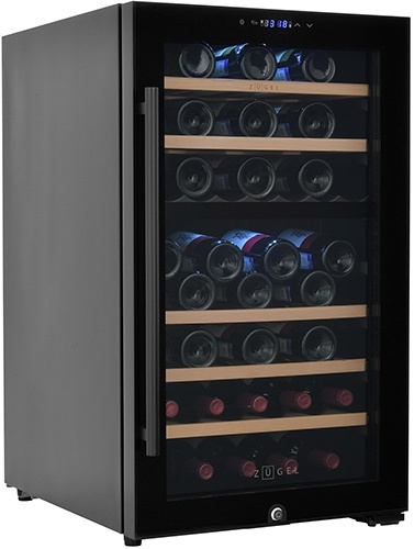 Винный шкаф Zugel ZCWF521DB черный фото 1